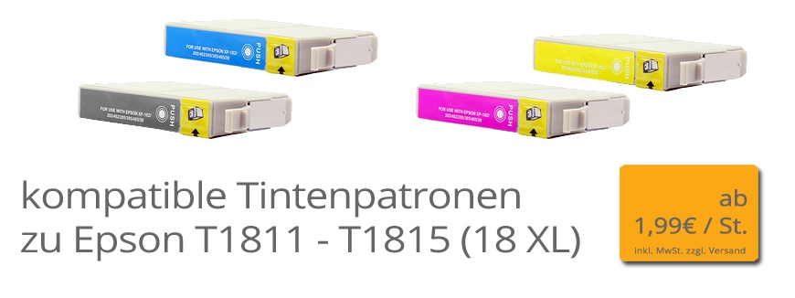 kompatibel Druckerpatronen Druckertinte - Druckerpatronen, und T181 zu Tinte EPSON bis Toner T1811 Irbis -